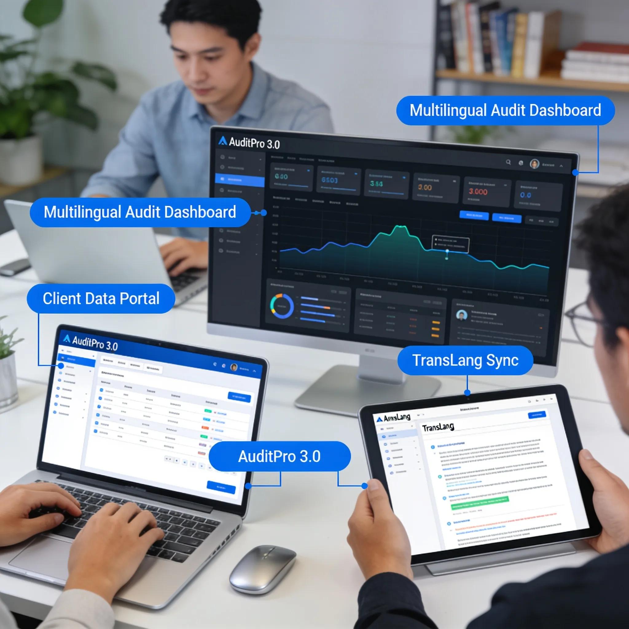 Modern technology tools for translating and managing meertalige audits