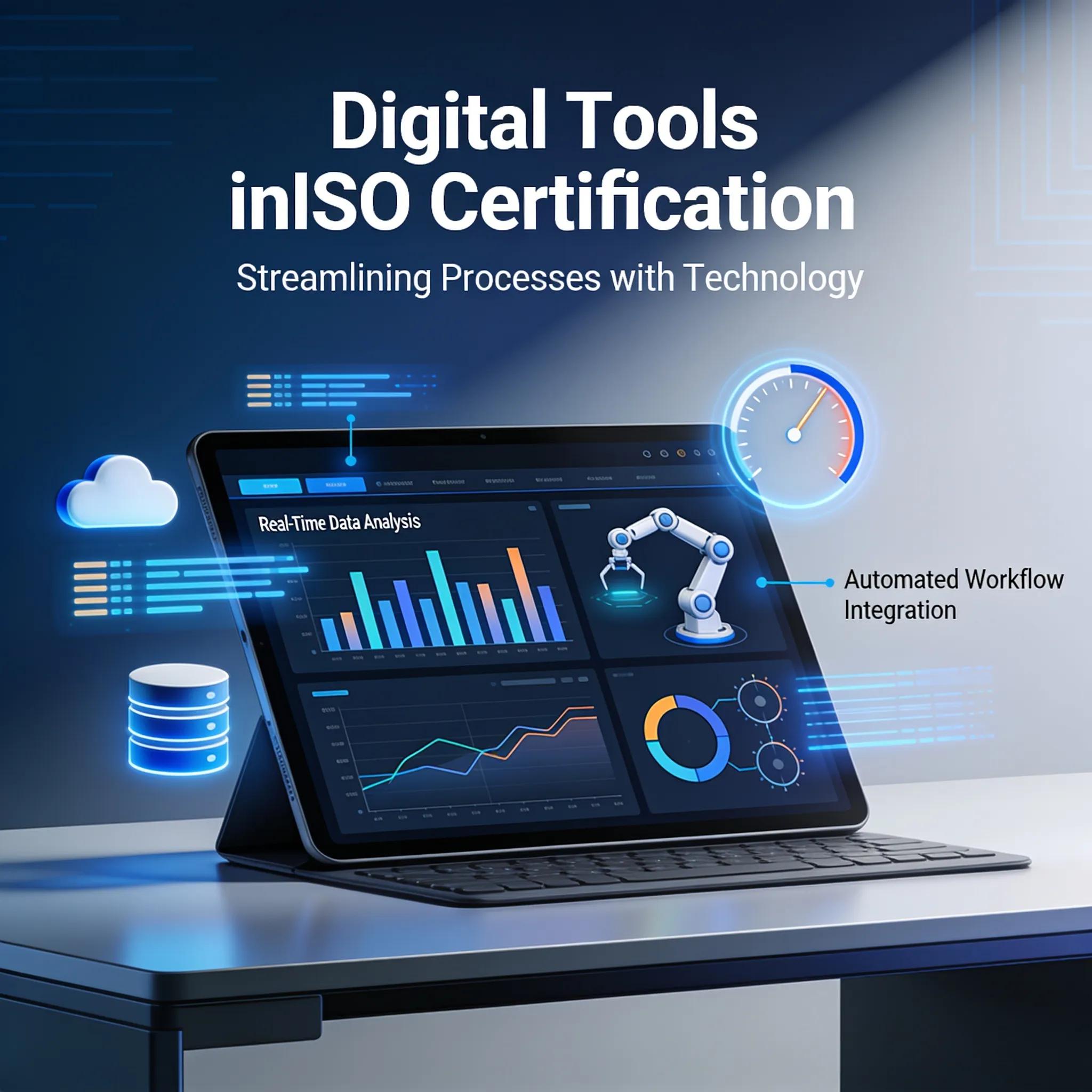 Digital tools enhancing efficiency in the ISO certification process through automation and analytics